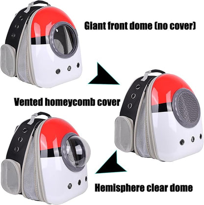 Front Expandable Cat Backpack Carrier, Fit up to 20 lbs, Space Capsule - Image 5