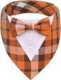 ADOGGYGO Fall Dog Tuxedo Bandana, Adjustable Halloween Thanksgiving Formal by ADOGGYGO