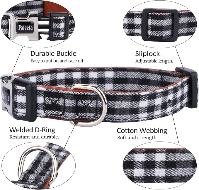 Faleela Soft &Comfy Bowtie Dog Collar, Detachable and Adjustable Bow Tie Collar - Image 3