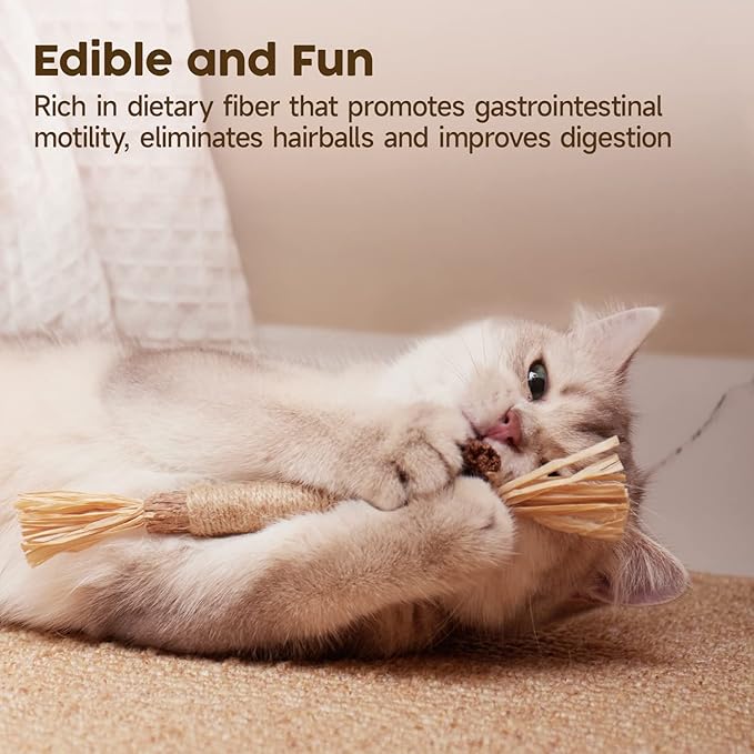 Potaroma 3 Pack Natural Silvervine Sticks Cat Toys, Catmint Silvervine Blend - Image 3