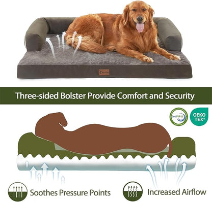 Orthopedic Dog Beds for Large Sized Dogs, Waterproof Egg Crate Foam Large Dog - Image 2