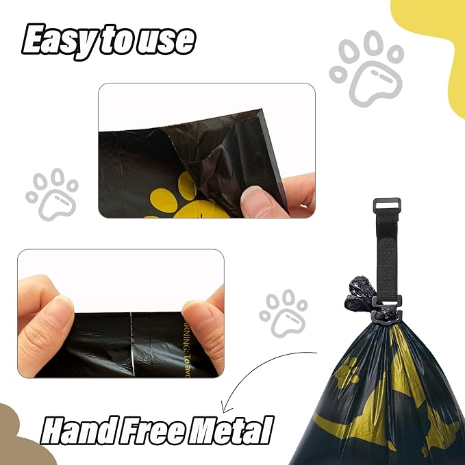 Metal Dog Poop Bag Holder w/Leash Clip|Durable Scratch-Resistant Aluminum|135 - Image 5