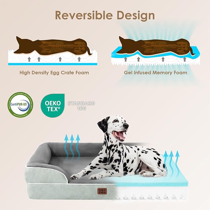 EHEYCIGA Orthopedic Dog Beds for Large Dogs, Waterproof Memory Foam Large Pet - Image 4