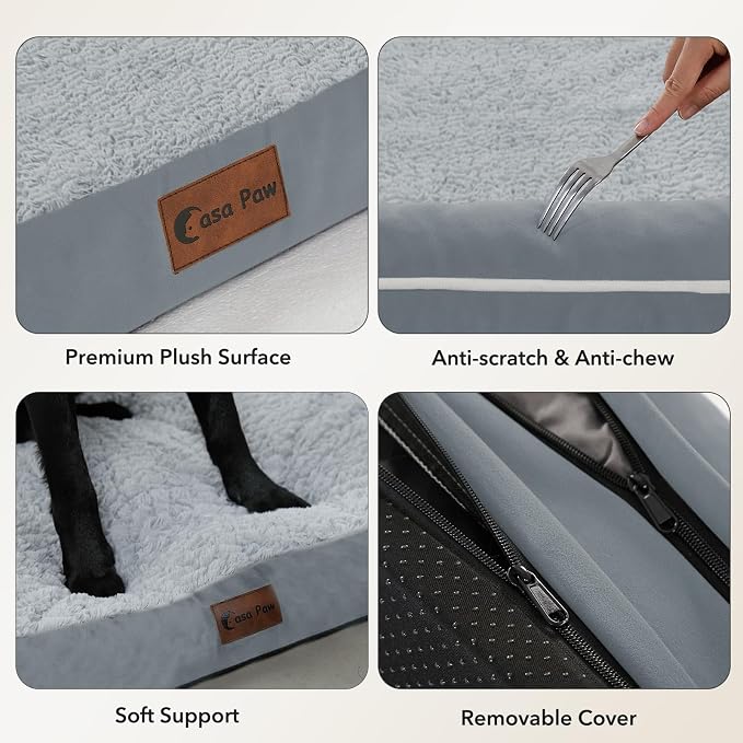 Orthopedic XXL Dog Beds, Waterproof Egg Crate Foam Big Pet Bed - Image 6