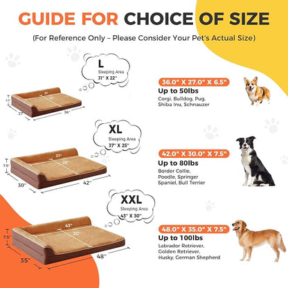 Dog Bed Large Sized Dogs, XL Orthopedic Dog Bed - Image 4