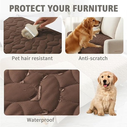 Ameritex Waterproof Pet Bed Cover Anti-Slip Dog Bed Blanket - Image 2