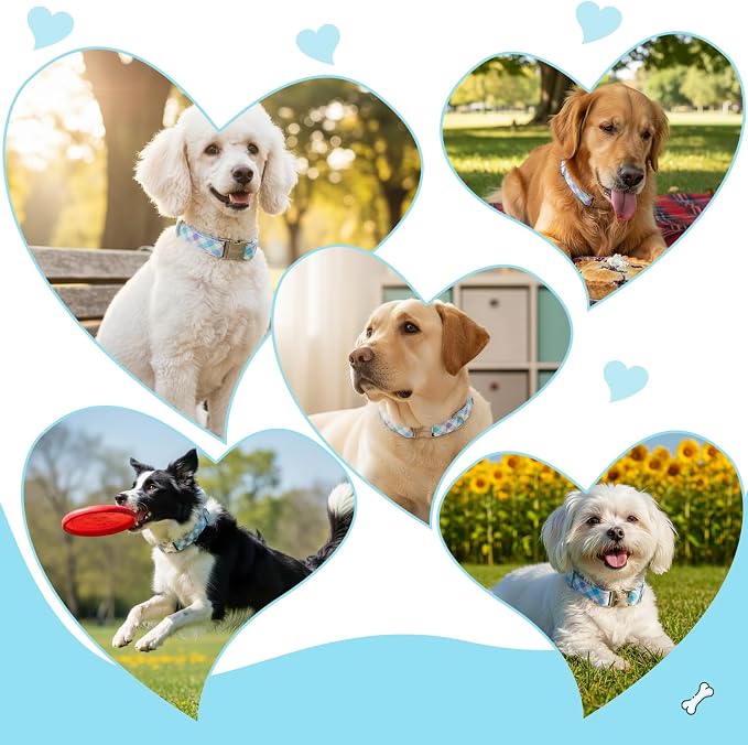 Cotton Collar for Dog，Soft Adjustable Dog Collars for Small Dogs, Cute Dog - Image 7