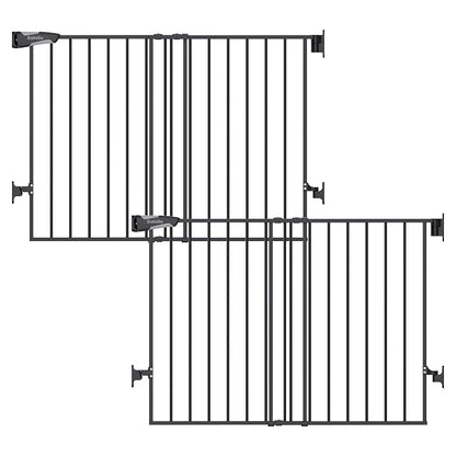Babelio Baby Gate for Stairs, Kitchen & Doorways, No Bottom Bar| Easy by BABELIO
