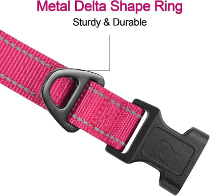 Joytale Reflective Dog Collar, Soft Neoprene Padded Breathable Nylon Pet Collar - Image 3