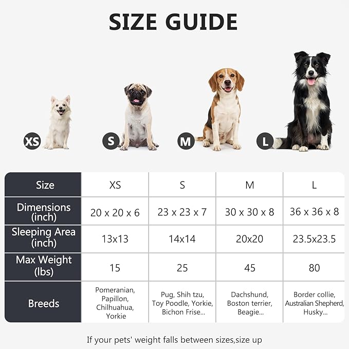 MIXJOY Orthopedic Dog Bed Comfortable Donut Cuddler Round Dog Bed Ultra Soft - Image 5