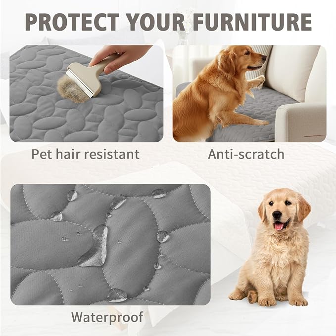 Ameritex Waterproof Pet Bed Cover Anti-Slip Dog Bed Blanket - Image 2