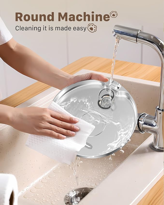 Cat Water Fountain Stainless Steel: 74oz/2.2L Cat Fountain - Image 9