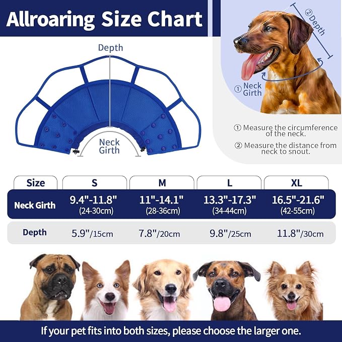 Allroaring Dog Cone Collar After Surgery, Soft Dog Cones - Image 2