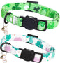 St Patrick's Day Cat Collar-2 Pack Cat Collars Trefoil Cat Collar Breakaway by BoboRainbow
