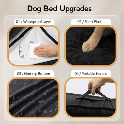 Large Dog Bed - XL Orthopedic Egg-Crate Memory Foam Dog Beds - Image 5