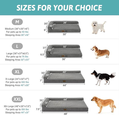 Cute Dog Bed, Faux Rabbit Fur Orthopedic Foam Dog Bed - Image 4