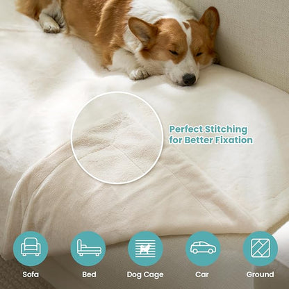Waterproof Pet Blanket, Ultra Soft Luxury Faux Fur Throw Blanket - Image 6