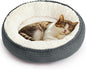 Love's cabin Round Donut Cat and Dog Cushion Bed, 20in Pet Bed by Lovescabin