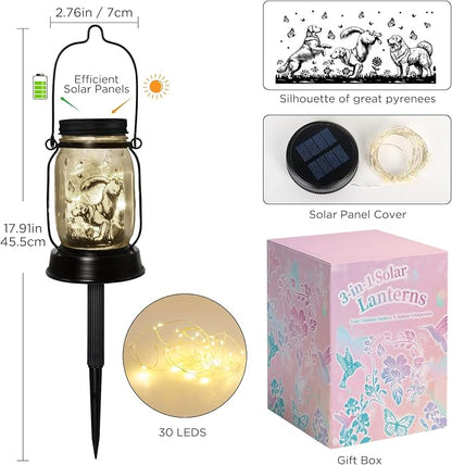 Great Pyrenees Gifts for Women/Men Great Pyrenees Dog Solar Lanterns Mom - Image 7