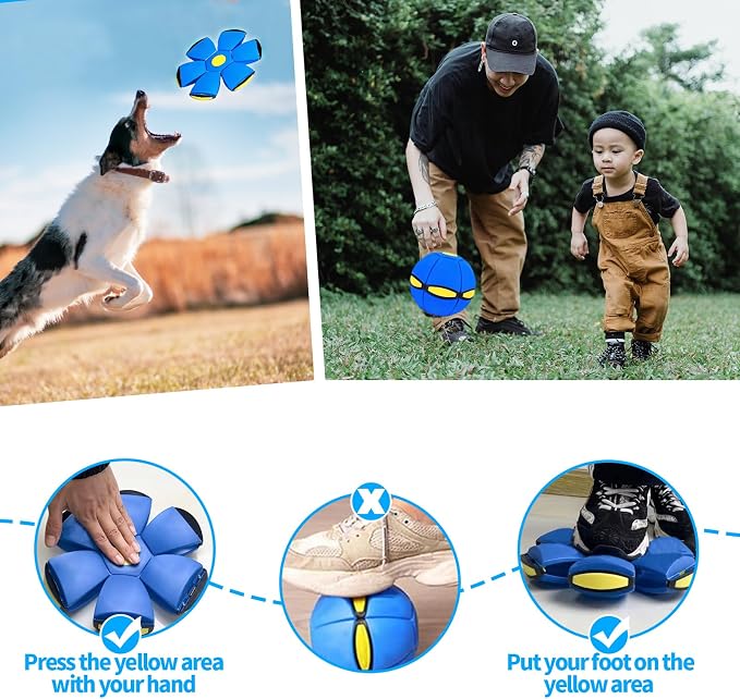Dog Flying Disc Toy, Flying Saucer Ball - Image 7