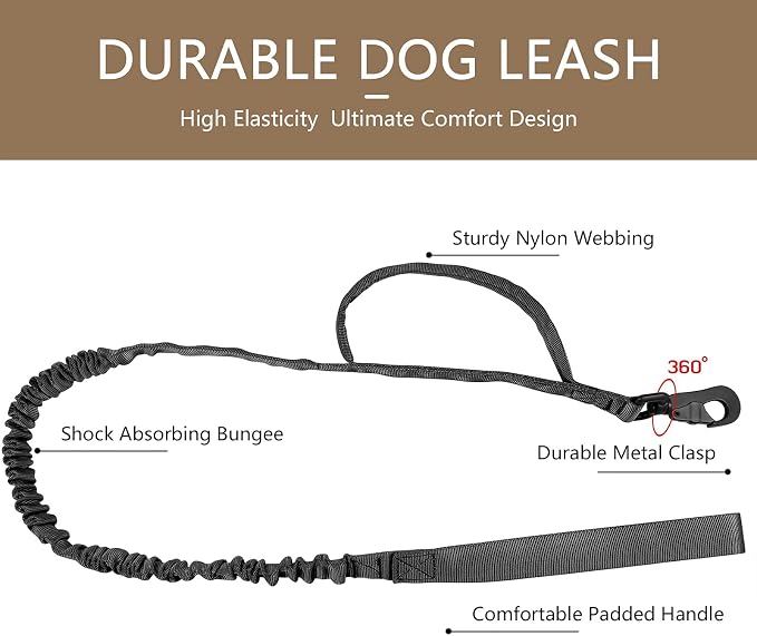 DAGANXI Tactical Dog Collar Leash Set, Adjustable Military Training Nylon Dog - Image 5