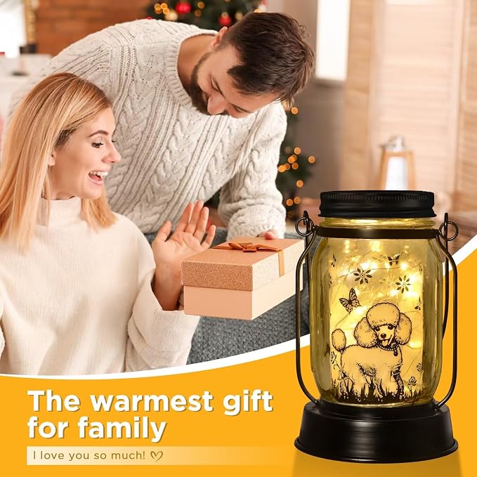 kyoryuger Poodle Gifts for Women/Men, Poodle Solar Lanterns Dog Mom Birthday - Image 6