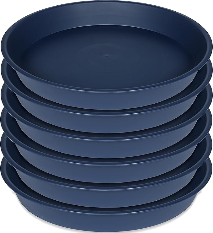 6 Pack of 7 inch Plant Saucer, Heavy Duty Plastic Plant Water Tray 7 inch Round - Image 8