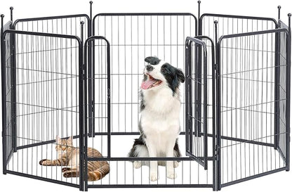 Dog Playpen, 32/40/45 Inch Height in Heavy Duty, Folding Indoor Outdoor by BestForYourPets