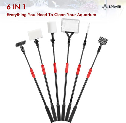 Lpraer Multifunction 7 PCS Aquarium Cleaning Tools Bundle Kit Set Adjustable - Image 4