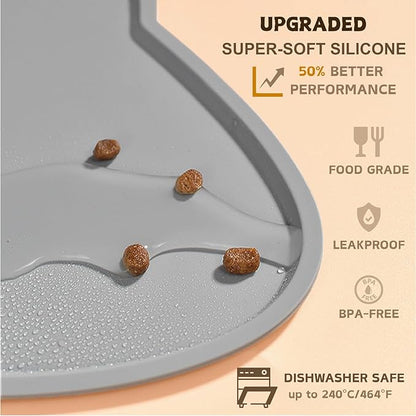 Cat Food Mat, Silicone Pet Feeding Mat - Image 3
