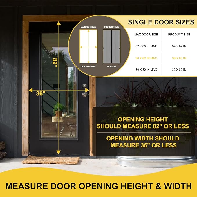 Reversible Left Right Side Opening Magnetic Screen Door - Image 2