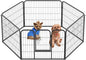 BestPet | Dog Playpen | 24 Inch, 6 Panels | Heavy Duty Metal Pet Exercise Pen | by BestPet