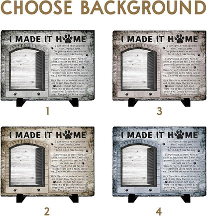 Personalized Polychromatic Rock Plaque: 'I Made It Home' - Image 3