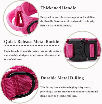 Tactical Dog Collar, Adjustable Military Training Nylon Dog Collar - Image 2