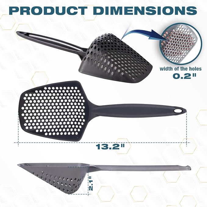 Set of 2 Cat Litter Scoop with Small Holes - Image 5