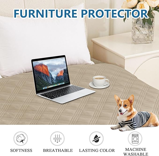 hyha Waterproof Dog Blanket, Reversible Pet Bed Blanket, Soft Sofa Couch Cover - Image 7