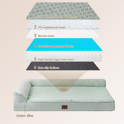 EHEYCIGA Extra Large Dog Bed Othorpedic, Memory Foam XL Dog Bed - Image 5