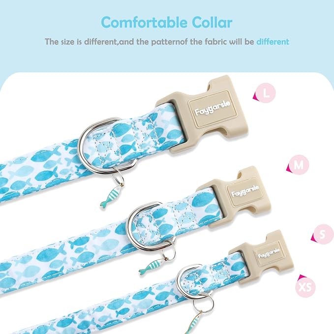 Faygarsle Fish Pattern Dog Collar, Adjustable - Image 6