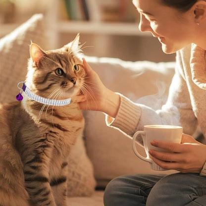 EXPAWLORER Soft Velvet Safe Cat Collars - Image 9
