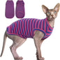 BRKURLEG Sphynx Hairless Cats Shirt Puppy Clothes Soft Cotton T-Shirts Cute by BRKURLEG