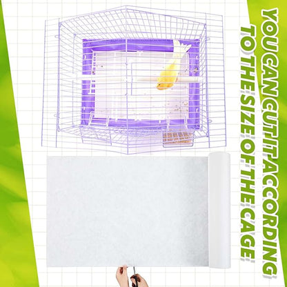 100 ft x 22 Inch Bird Cage Liner Disposable Cages Cushion Pad Mat Precut - Image 5