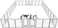 Dog Playpen Outdoor Extra Wide 32 Piece Panels Heavy Duty Dog Fence 50" Height by Committedtobetterpetlife