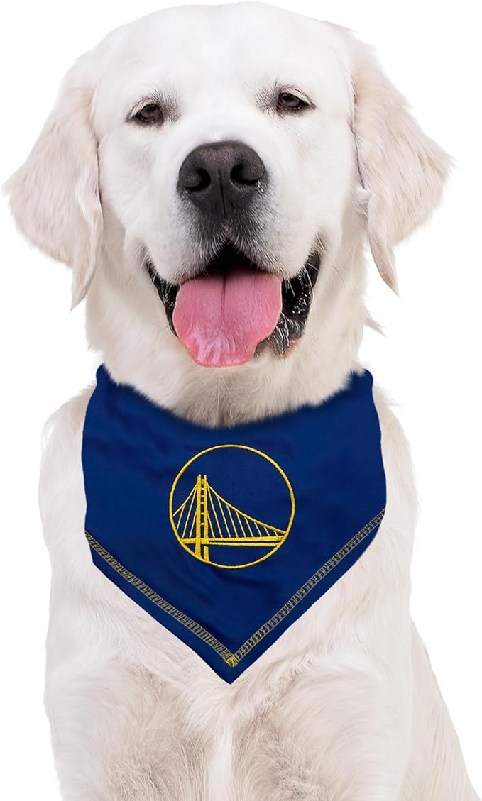 Pets First NBA Golden State Warriors TIE Bandana, Size Large/X-Large. Dog - Image 4