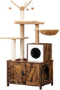 HOOBRO Cat Tree with Litter Box Enclosure by HOOBRO