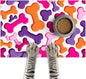 Colorful Dog Bone Pattern Pet Food Mat by HOMETITUTE