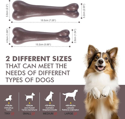 2 Pack Durable Dog Chew Toys for Aggressive Chewers-Puppy Teething Toys - Image 3
