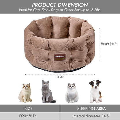 ClevaHome Deep Nest Cat Bed for Small Pets up to 15lbs - Image 4