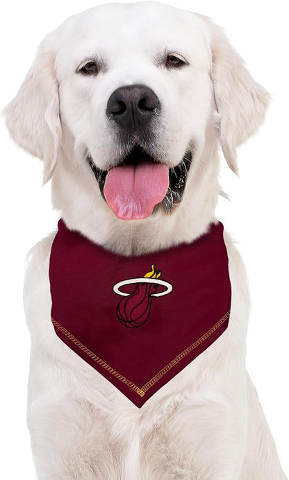 Pets First NBA Miami Heat TIE Bandana, Size Large/X-Large. Dog Bandana Scarf Bib - Image 4