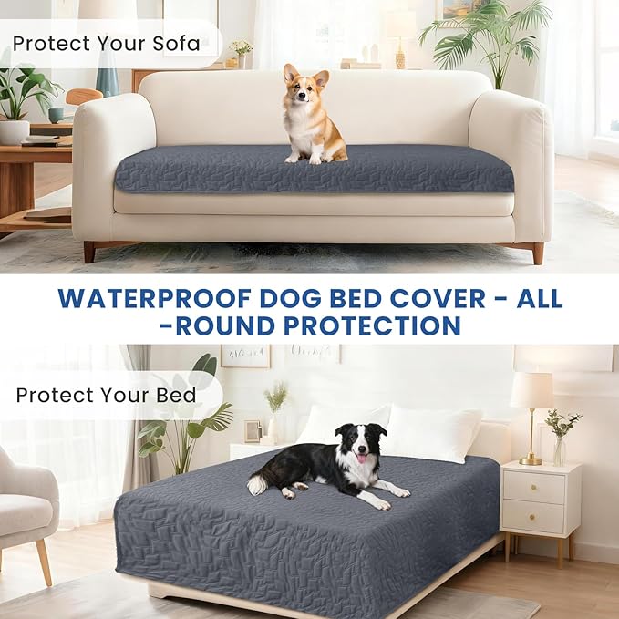 Waterproof Dog Bed Cover Pet Blanket, Soft Couch Cover - Image 7