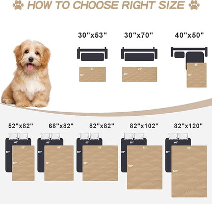 Smiry Waterproof Dog Bed Cover Blanket 52x82, Soft Reversible Pet Blanket - Image 6
